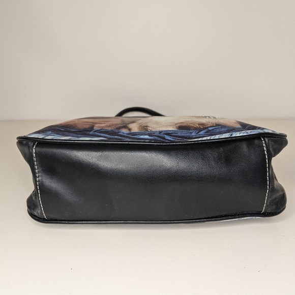 Y2K Black Vinyl Chihuahua Puppies/Rhinestones Preppy/Y2K Shoulder Bag - Picture 5 of 11